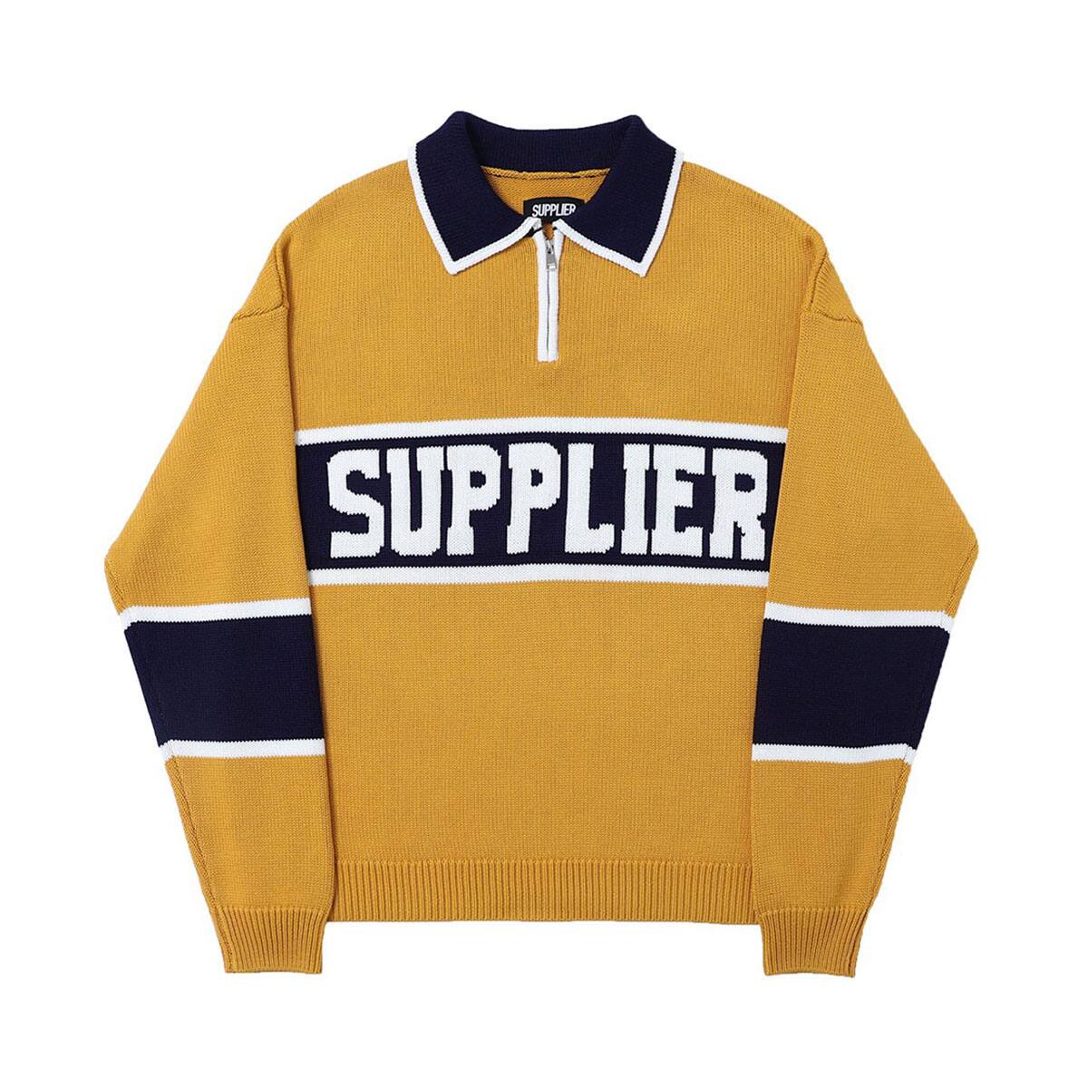 SUPPLIER COLLEGE LOGO KNIT YELLOW 21FA-I