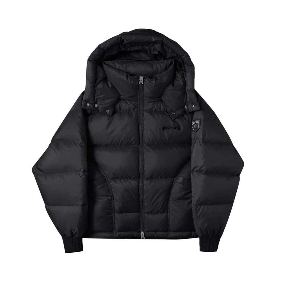 SUPPLIER DETACHABLE HOOD PUFFER BLACK 21FA-I