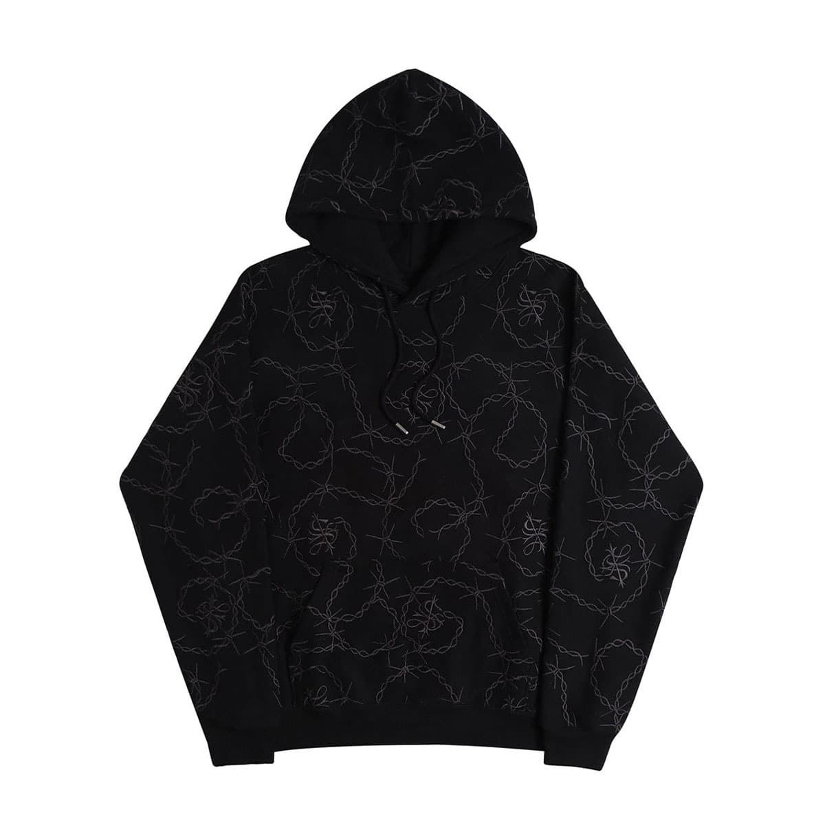 SUPPLIER CROSS CHAIN PULLOVER HOODIE BLACK 22SP-I