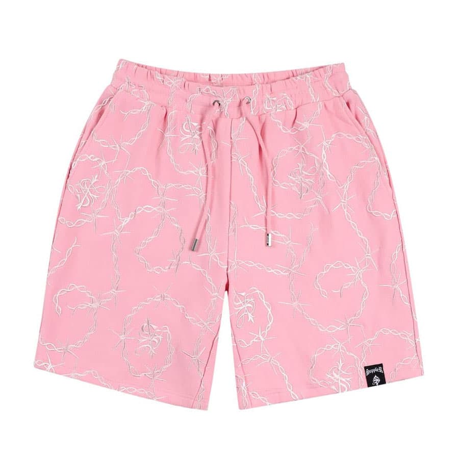 SUPPLIER CROSS CHAIN EMBROIDERY SHORTS PINK 22SU-I_photo_large