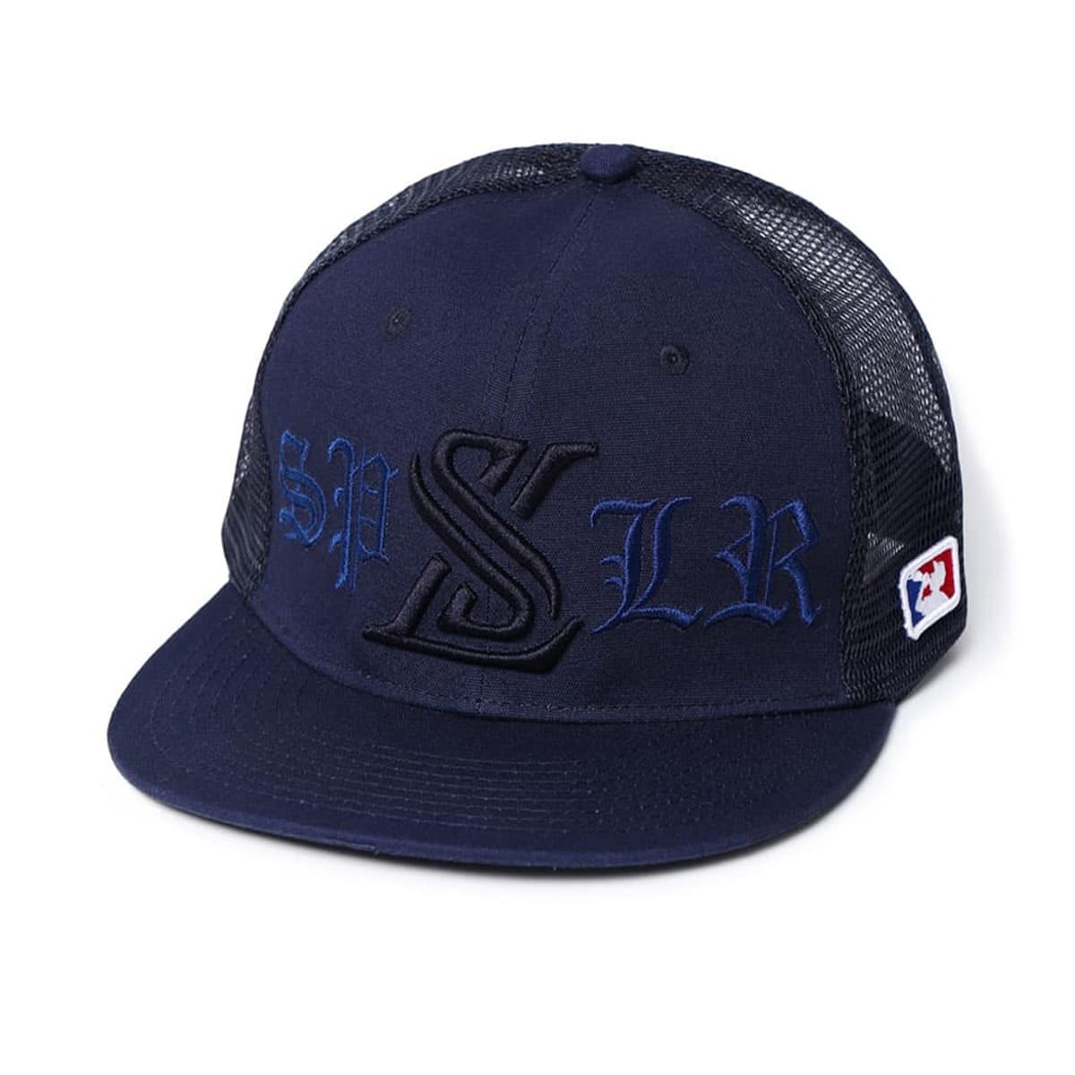 SUPPLIER MONOGRAM EMBROIDERY MESH CAP NAVY 22SU-I