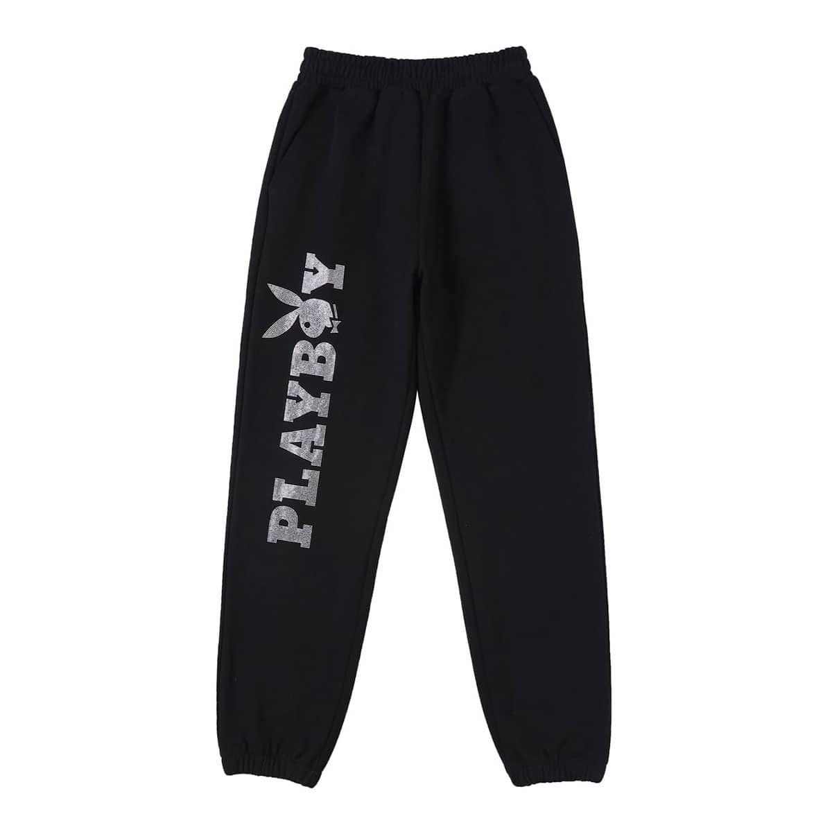 SUPPLIER PLAYBOY RHINESTONE JOGGER BLACK 21FA-I