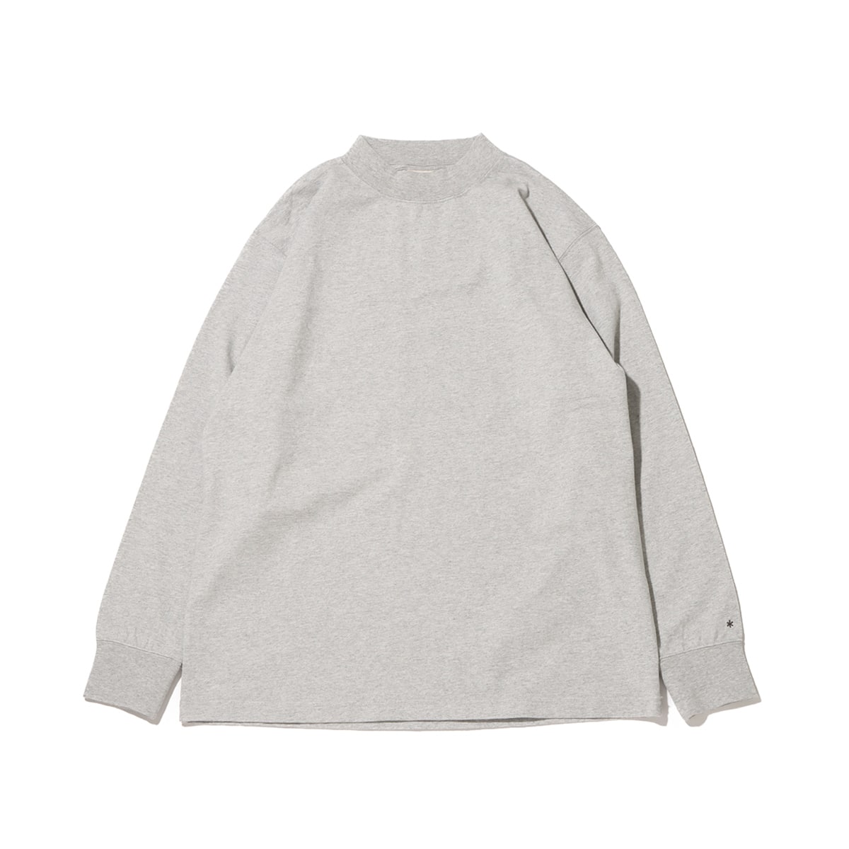 snow peak Recycled Cotton Heavy Mockneck L/S T shirt M.greyのメイン画像