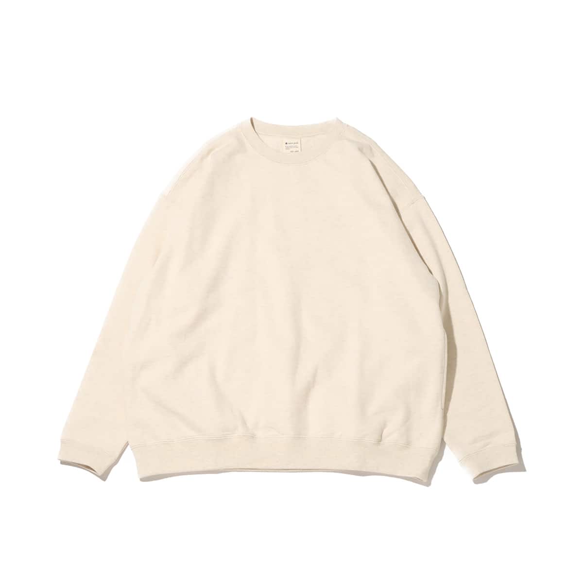 snow peak Recycled Cotton Sweat Crewneck Oatmealのメイン画像