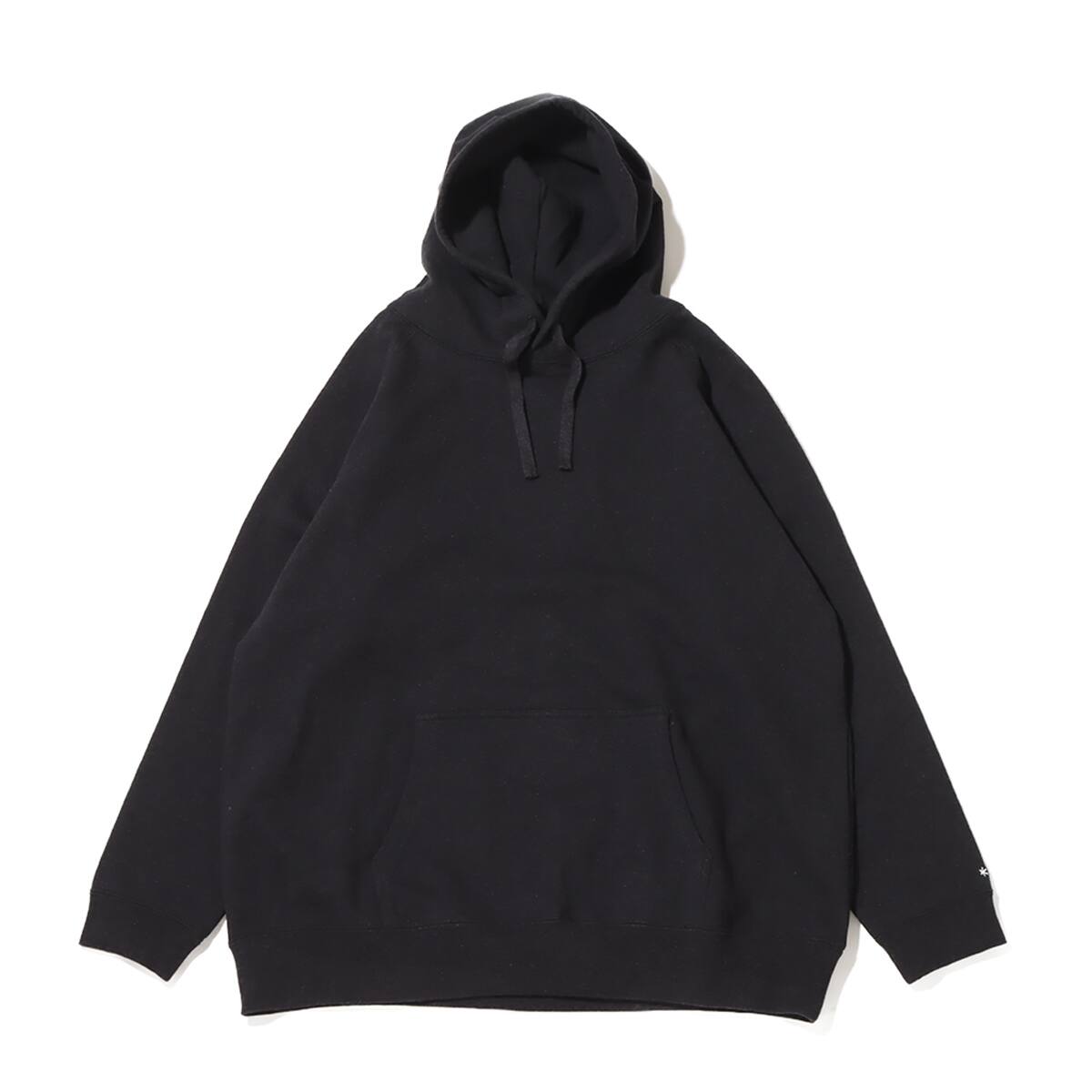 snow peak Recycled Cotton Pullover Hoodie Blackのメイン画像