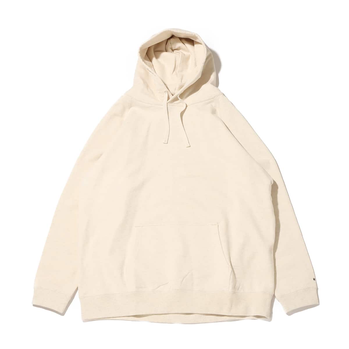 snow peak Recycled Cotton Pullover Hoodie Oatmealのメイン画像