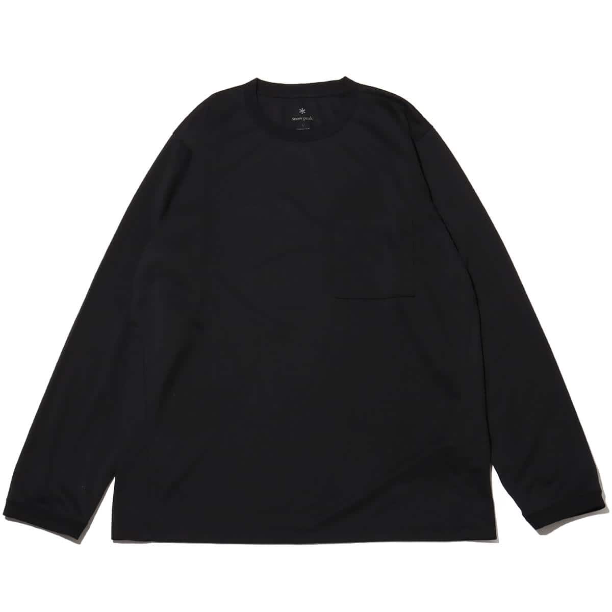 snow peak Insect Shield Long Sleeve T-Shirt Black のメイン画像