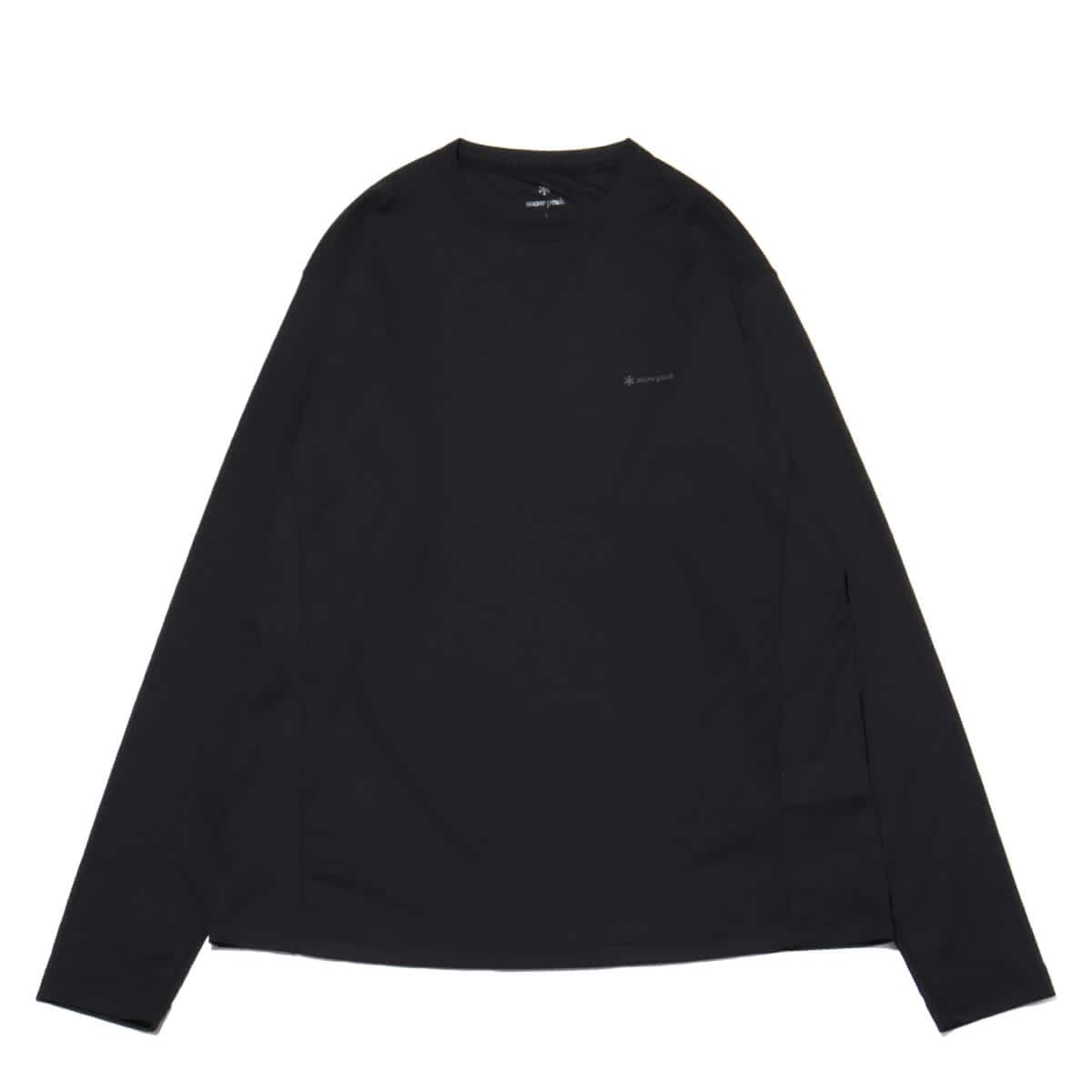 snow peak Pe Power Dry Long Sleeve T-Shirt Black 24SP-I