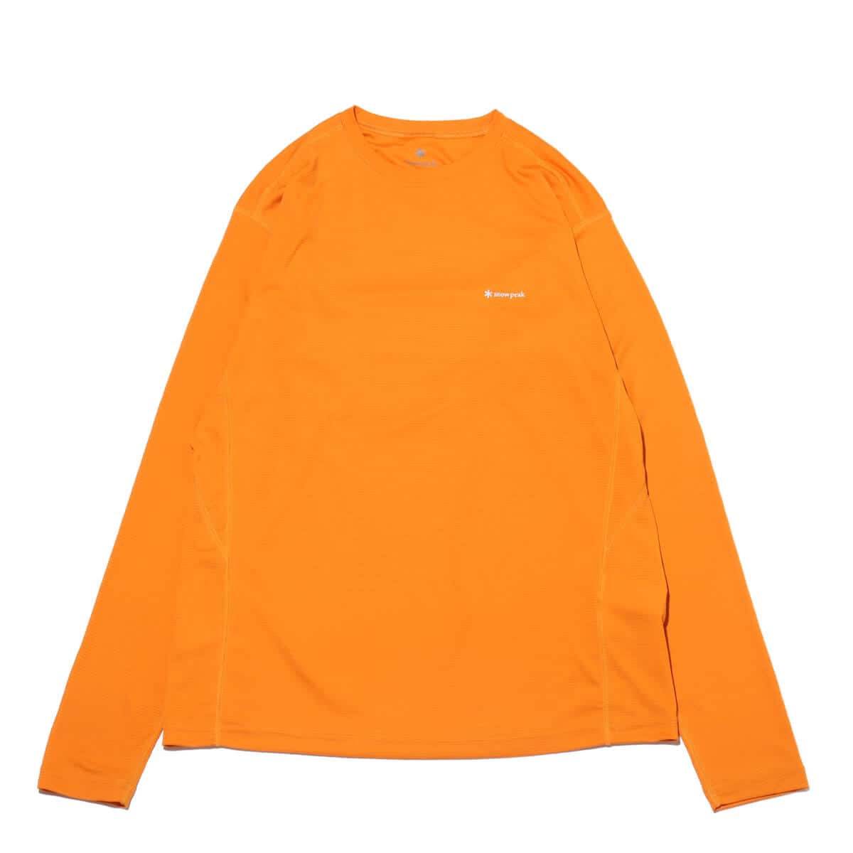 snow peak Pe Power Dry Long Sleeve T-Shirt Orange 24SP-Iのメイン画像