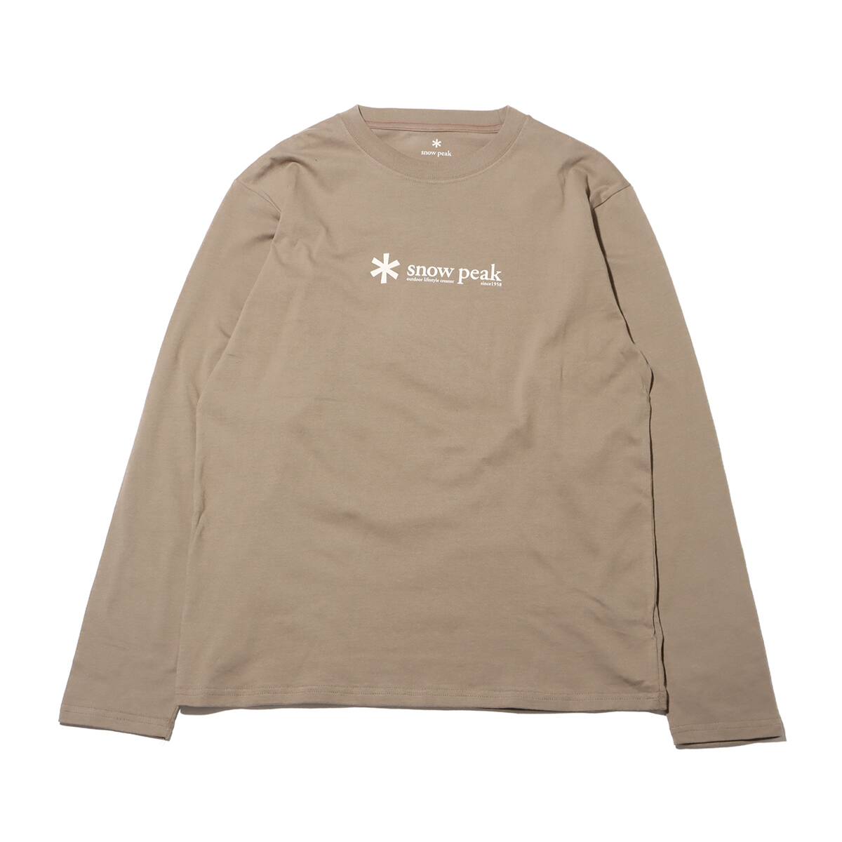 snow peak Soft Cotton Logo Long Sleeve T-Shirt Pro. 24SP-Iのメイン画像