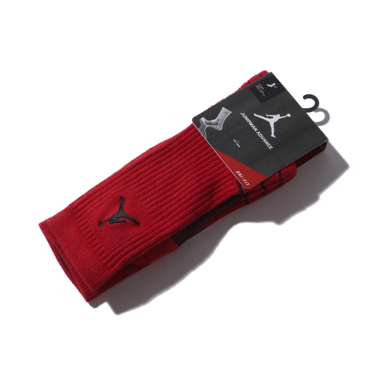 JORDAN BRAND JORDAN JUMPMAN ADVANCE CREW SOCK RED 16FA-Iのメイン画像