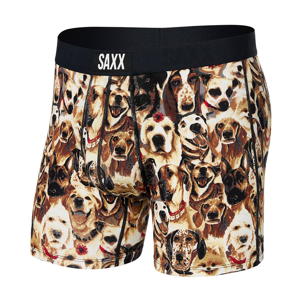 SAXX Vibe SXBM35-NNR super soft boxer shorts with rainbow banana print