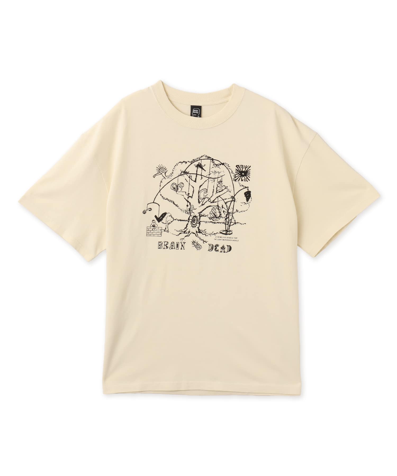 BRAIN DEAD ORACLE T-SHIRT NATURALのメイン画像