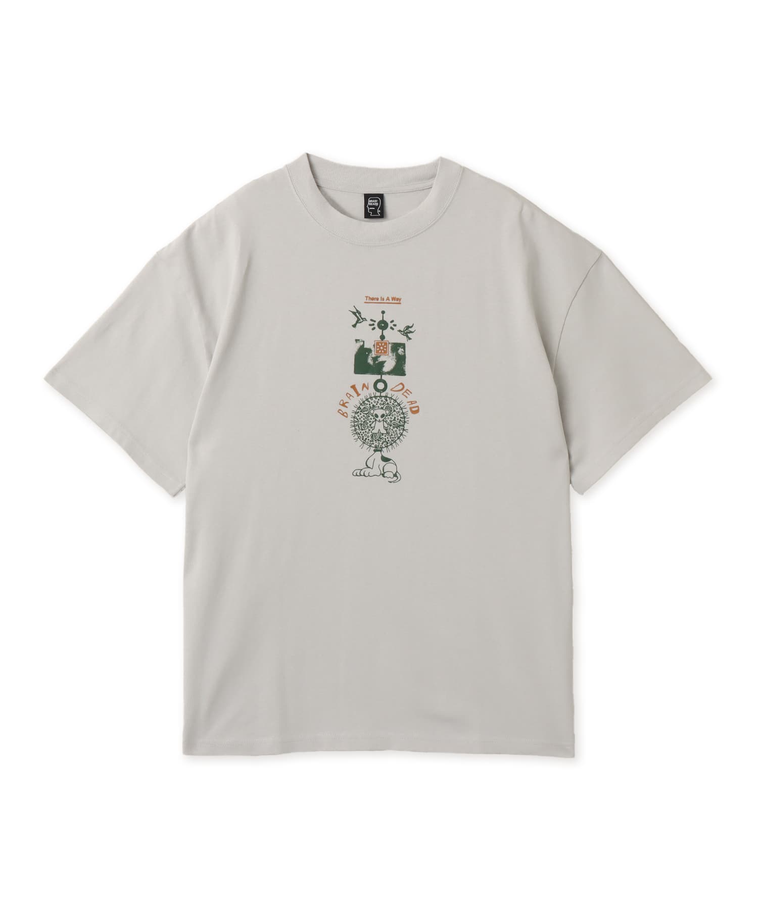 BRAIN DEAD THERE IS A WAY T-SHIRT GREYのメイン画像