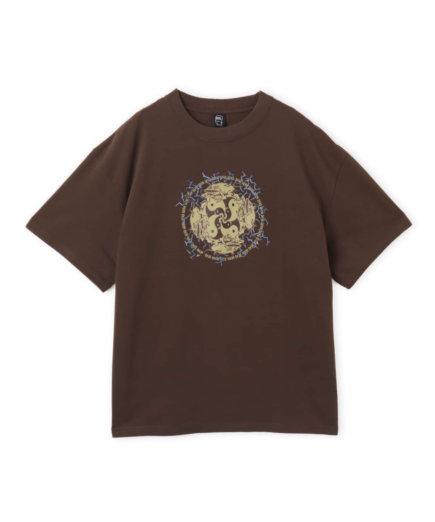 BRAIN DEAD YING YANG RUN T-SHIRT BROWNのメイン画像