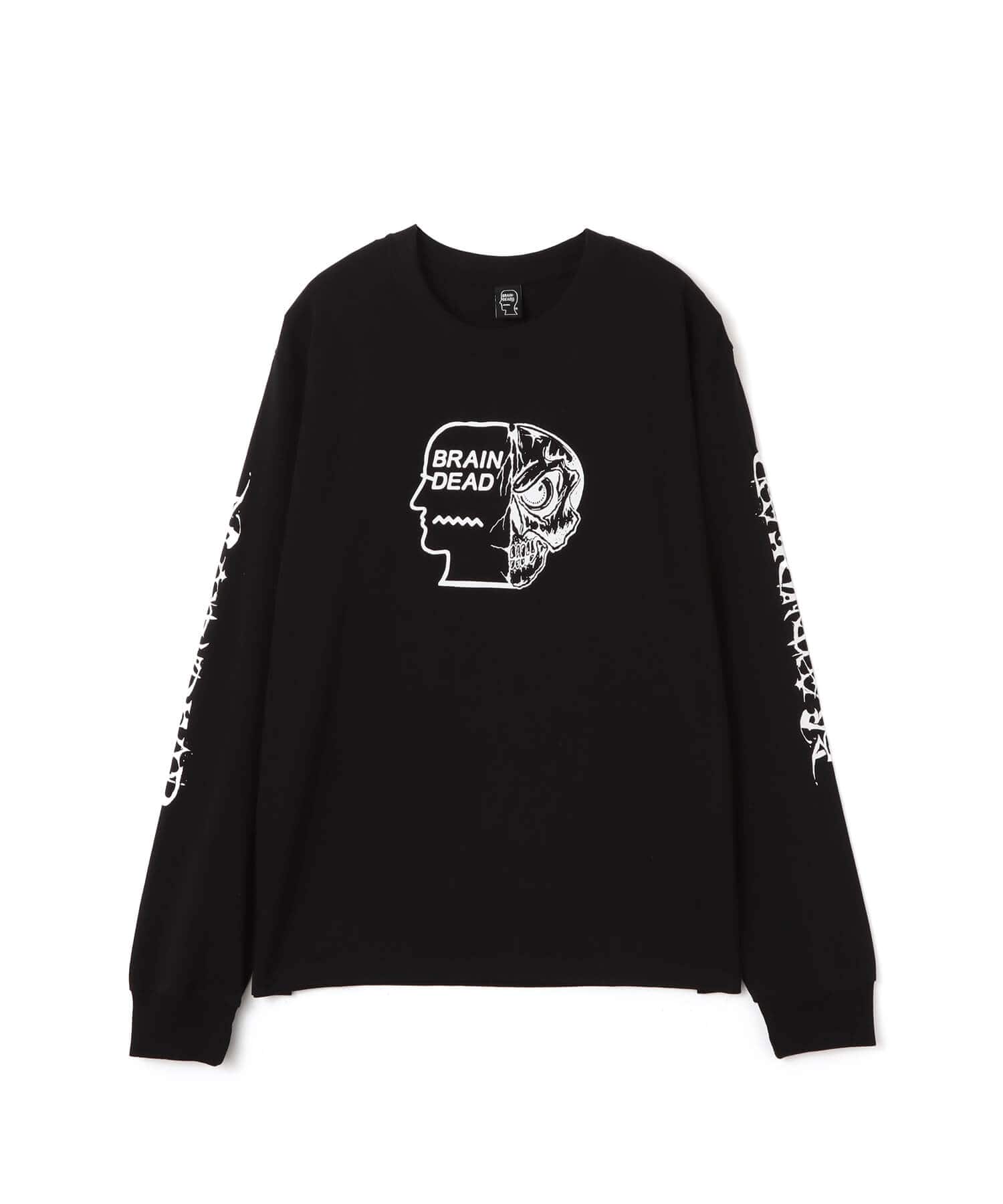 BRAIN DEAD SKULL MECH LONG SLEEVE BLACKのメイン画像