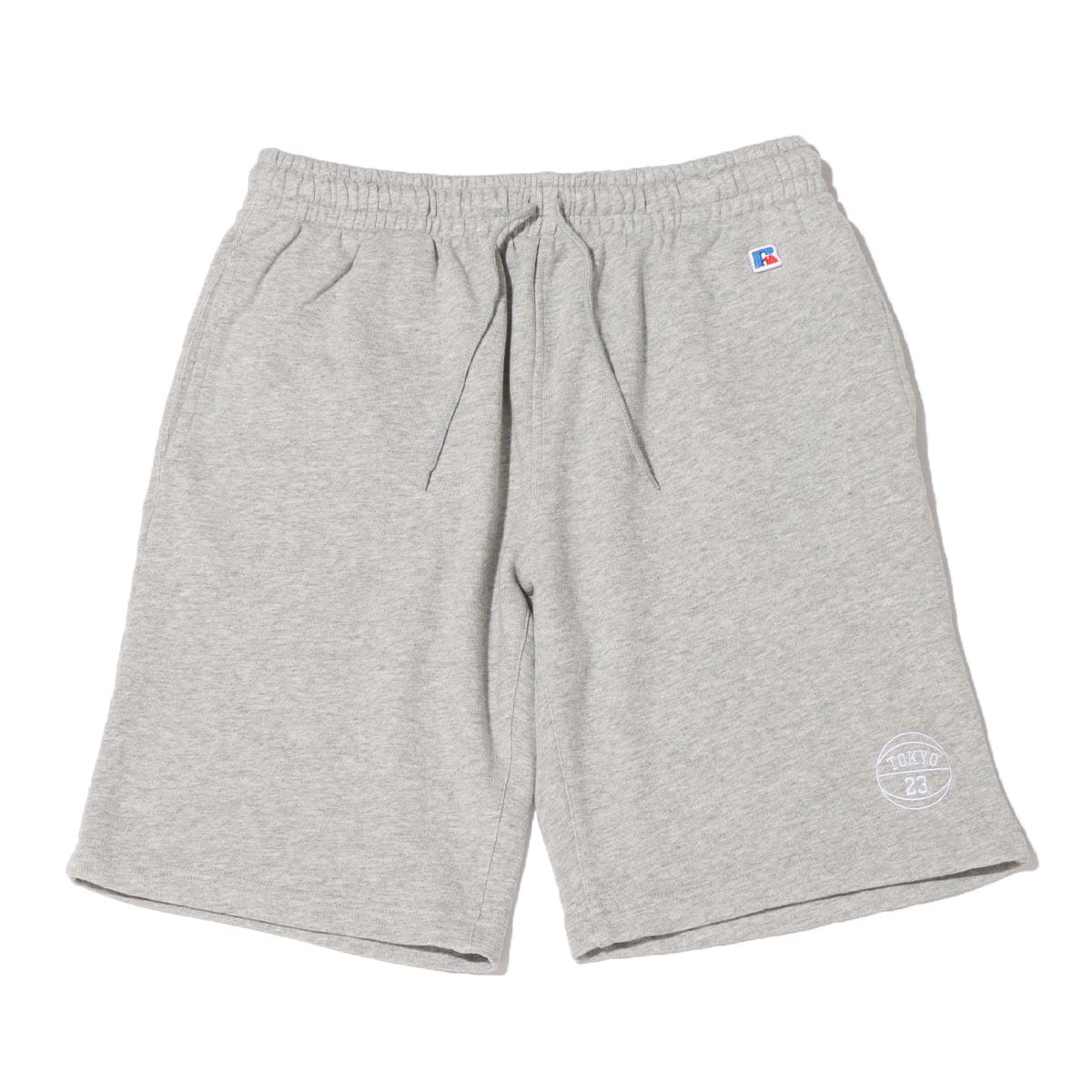 TOKYO 23 x RUSSELL ATHLETIC EMBROIDERY LOGO SWEAT SHORT GRAY 22SS-S_photo_large