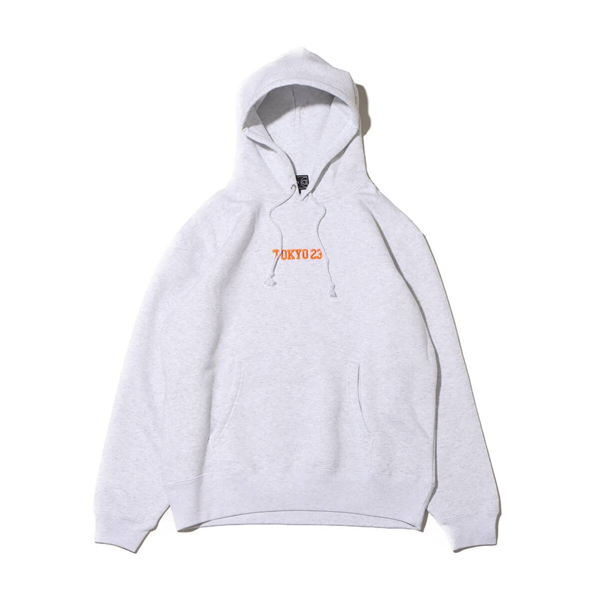 TOKYO 23 EMBROIDERY LOGO HOODIE ASH GRAY 23FW-I_photo_large