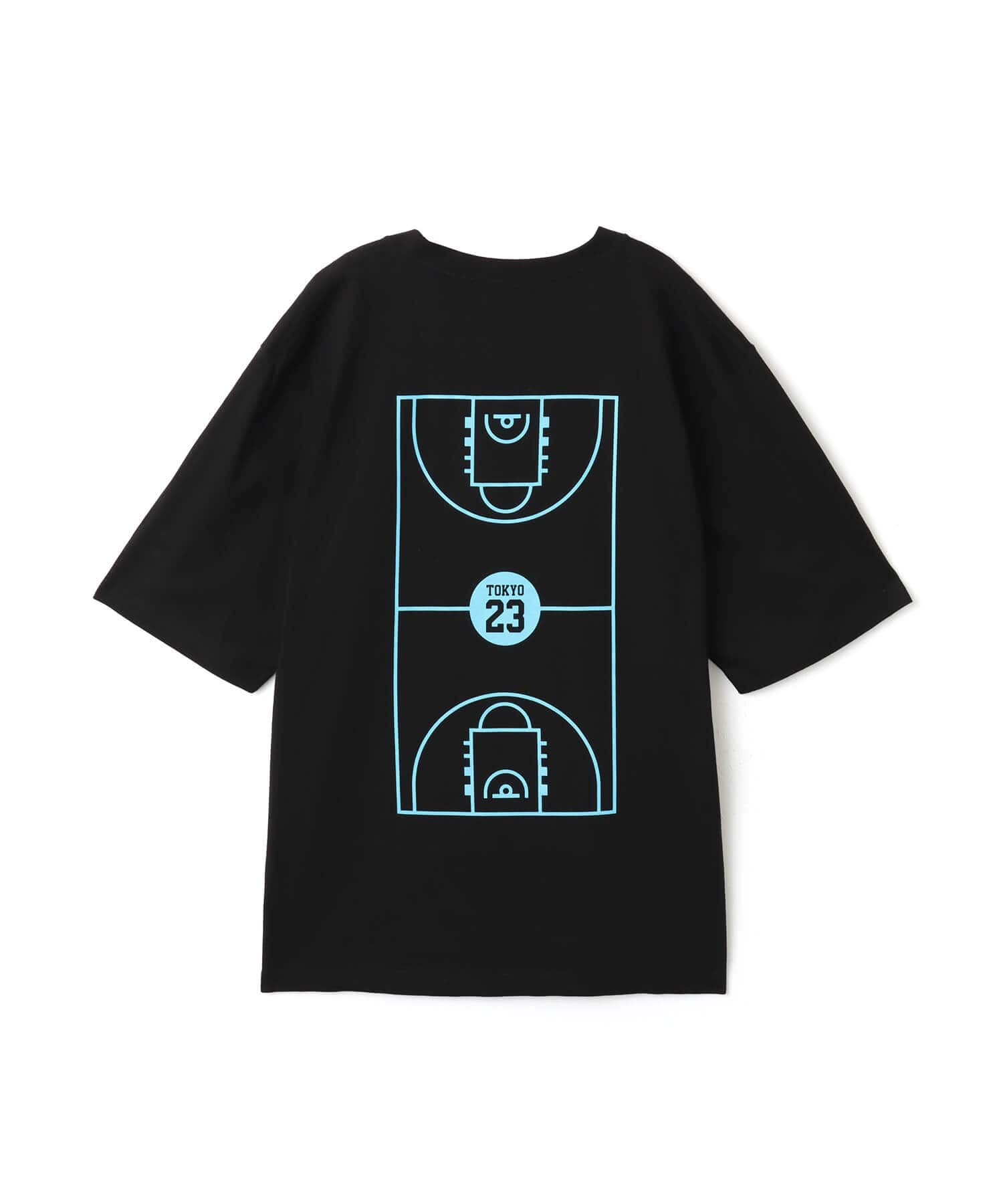 TOKYO23 FULL COURT TEE BLACK X BLUEのメイン画像