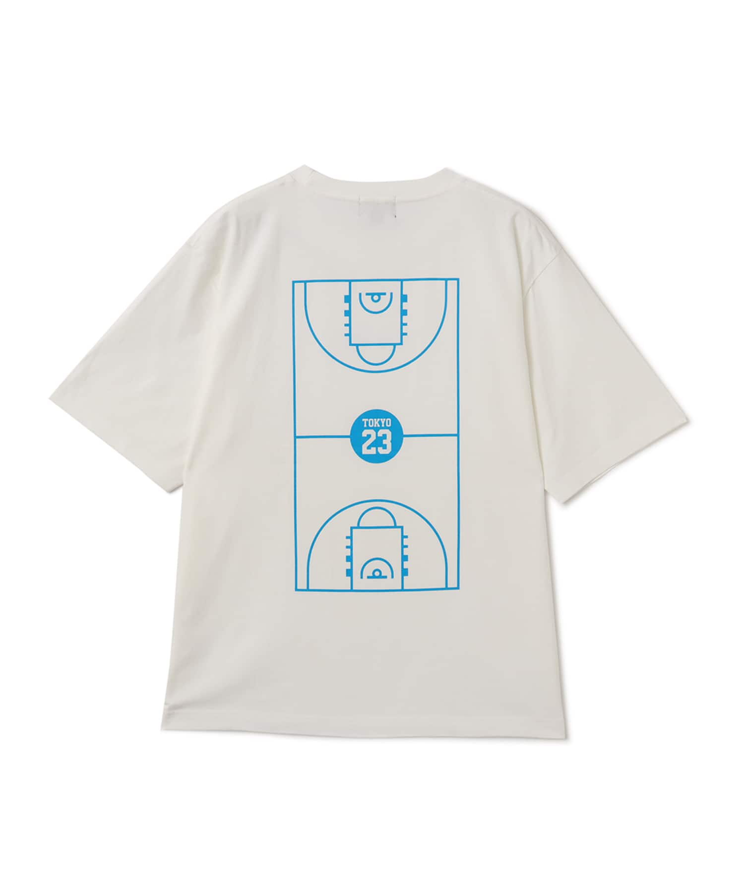 TOKYO 23 FULL COURT TEE WHITE X BLUEのメイン画像
