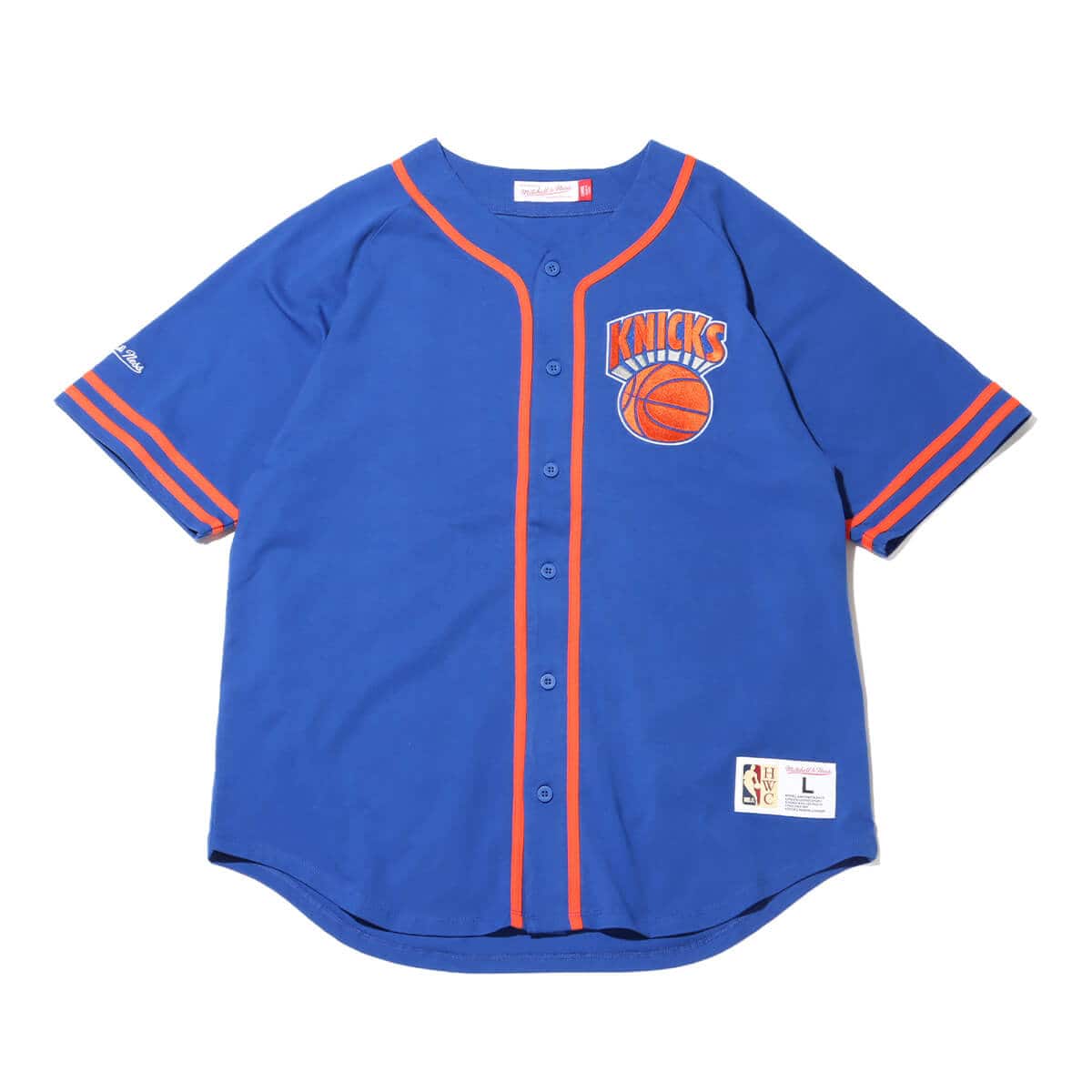 Mitchell & Ness FRONT BUTTON JERSEY NYK BLUE
