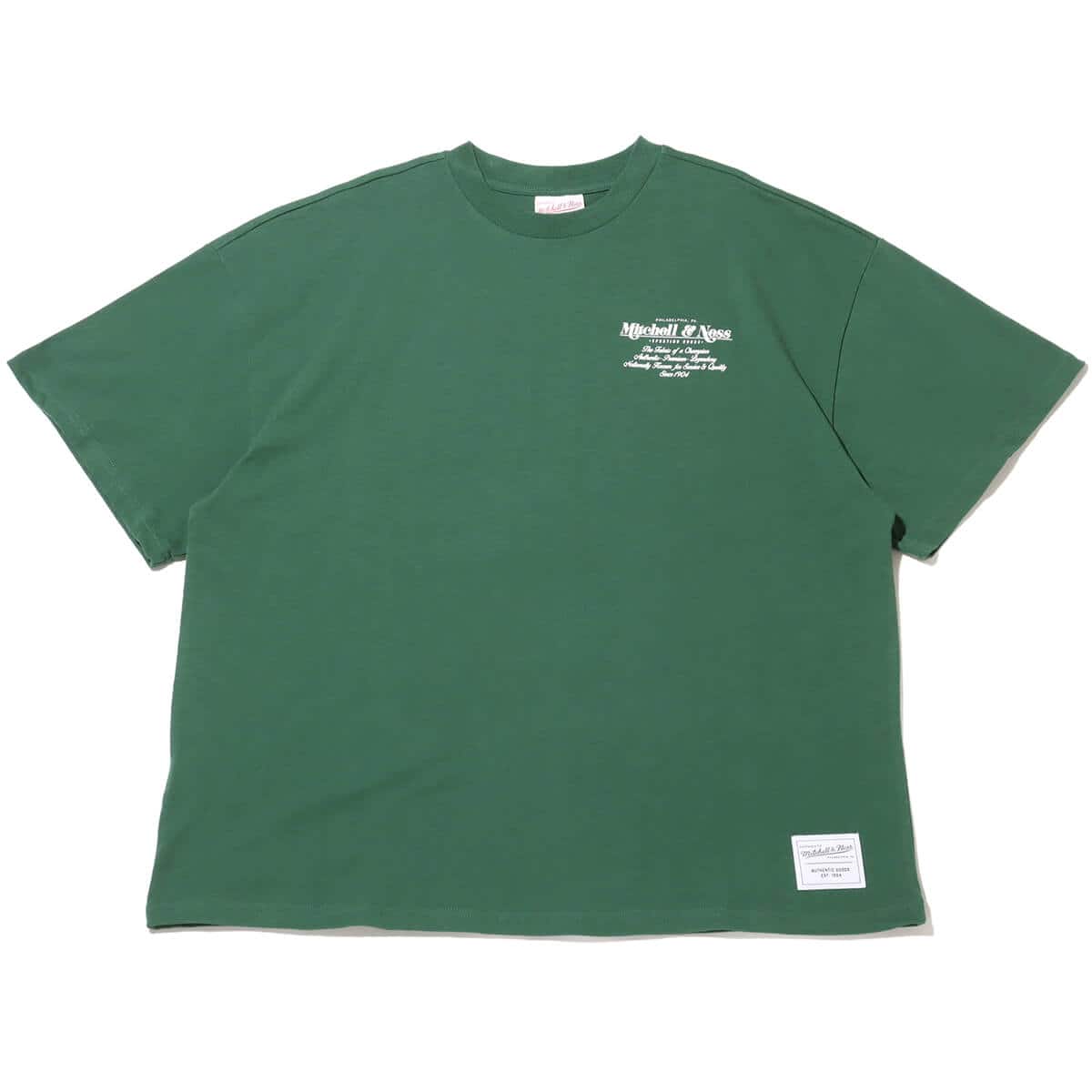 Mitchell & Ness BRANDED M&N HERITAGE PREMIUM TEE GREEN 24SS-Iのメイン画像