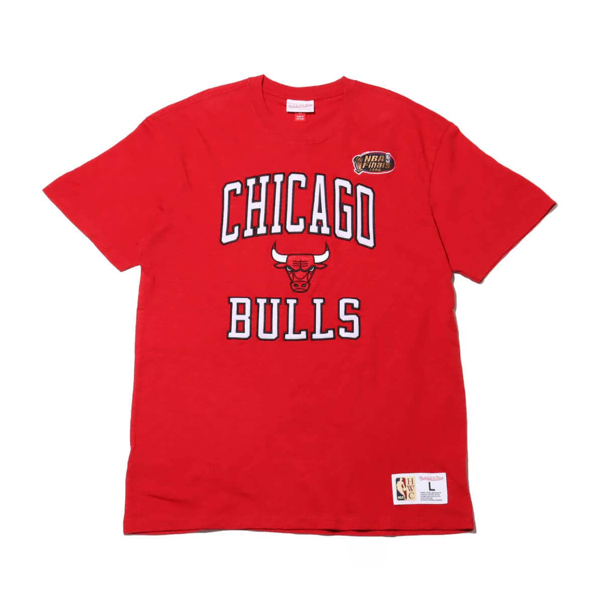 Mitchell & Ness NBA LEGENDARY SLUB SS TEE VINTAGE LOGO BULLS RED のメイン画像