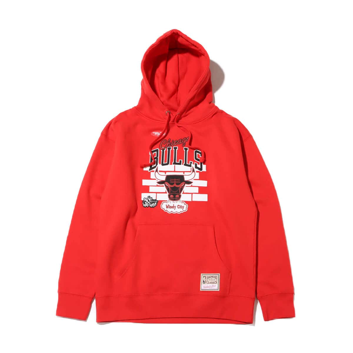 Mitchell & Ness TATS CRU BRICK HOODIE CBU RED 23FW-Iのメイン画像