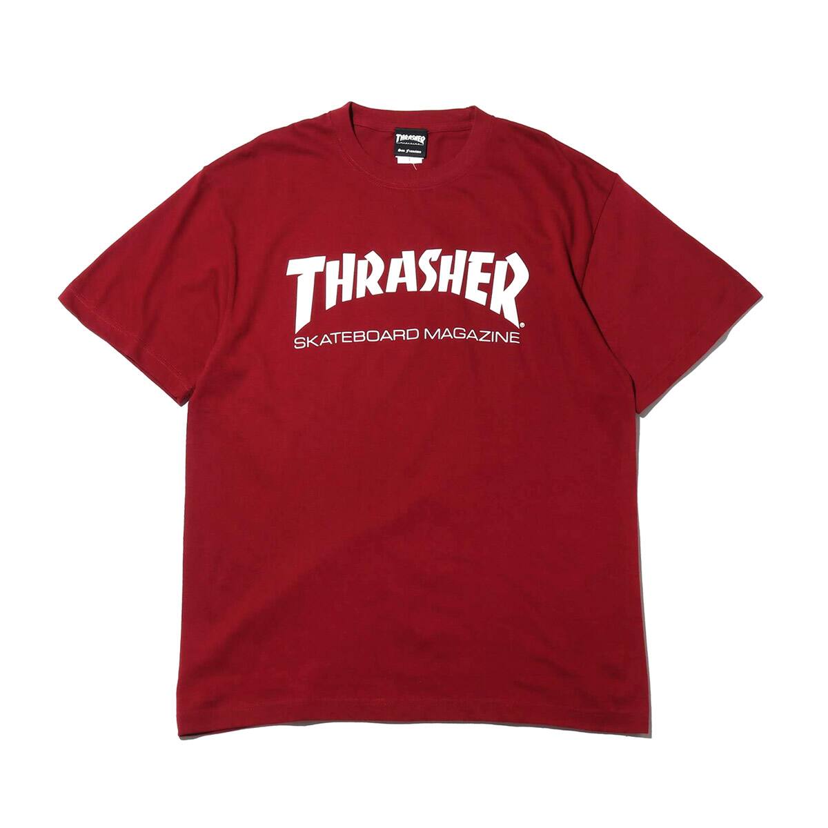 THRASHER MAG LOGO S/S TEE BURGUNDY/WHITE 19SS-I_photo_large