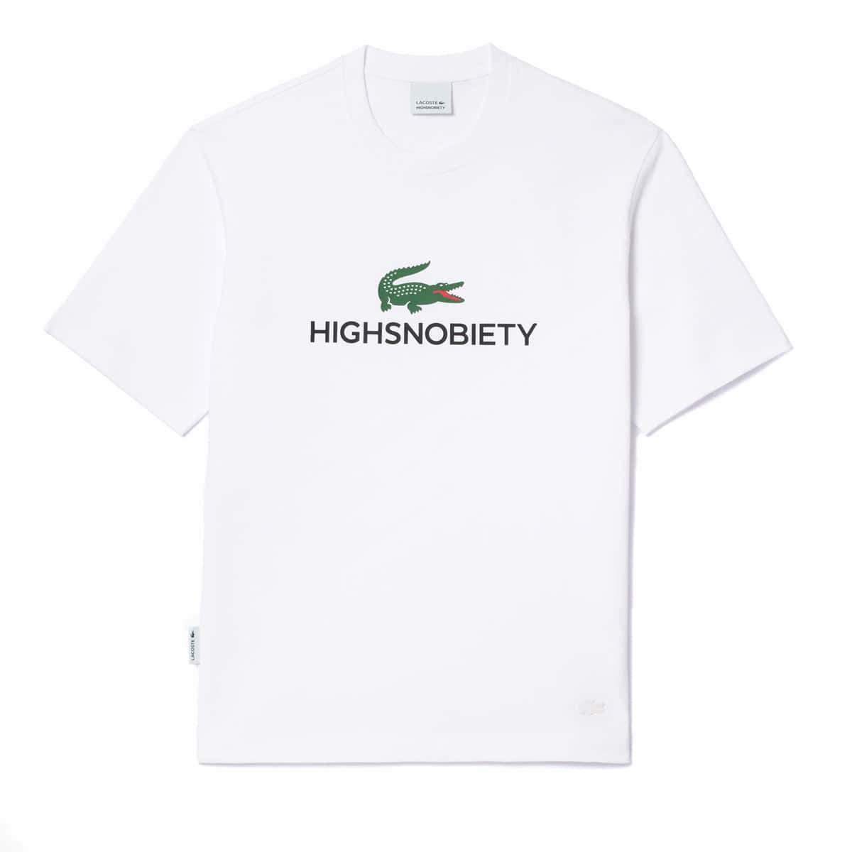 LACOSTE HIGHSNOBIETY TEE WHITE 24SP-Iのメイン画像