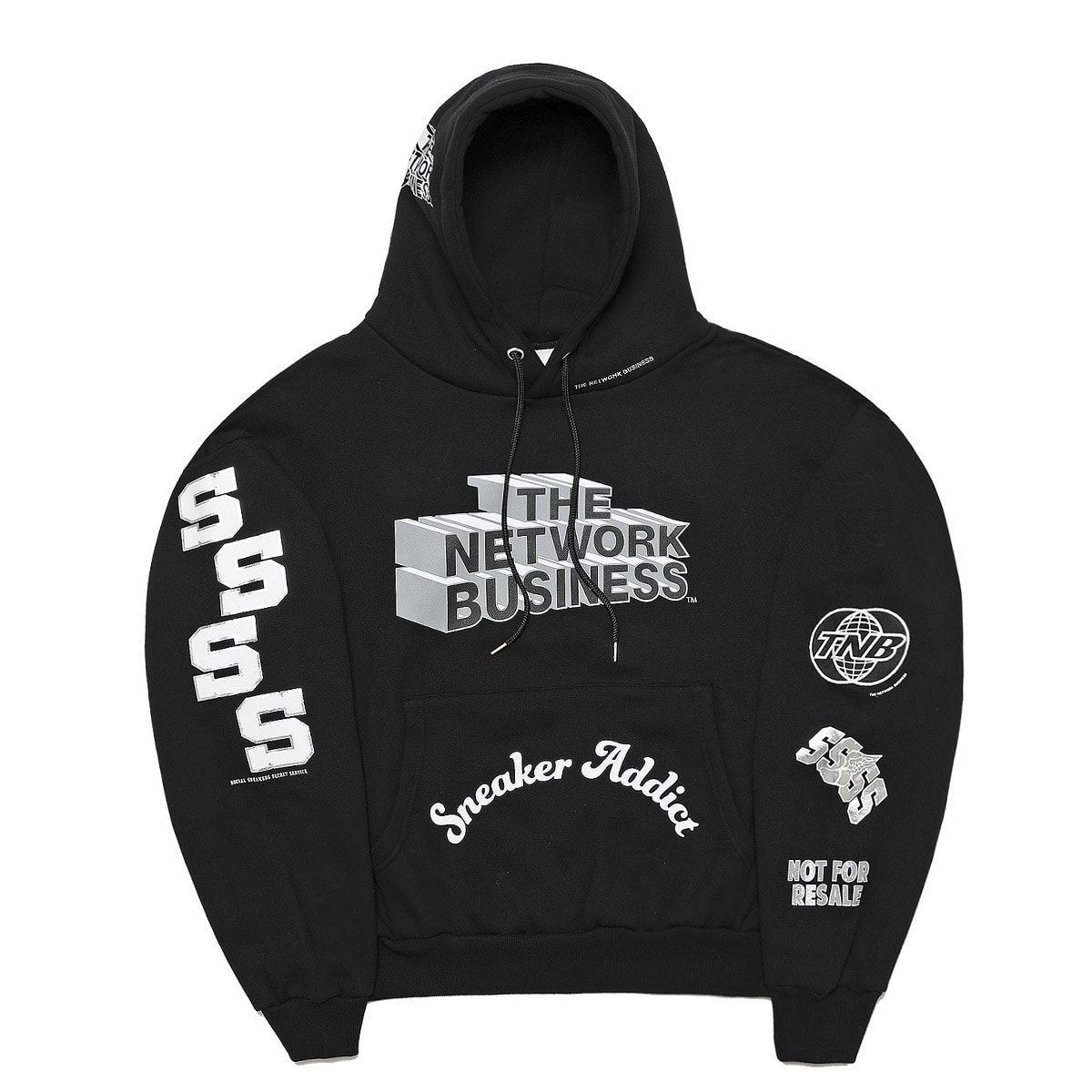 THE NETWORK BUSINESS Sweat Hoodie Silver Toe BLACK 21SP-S_photo_large