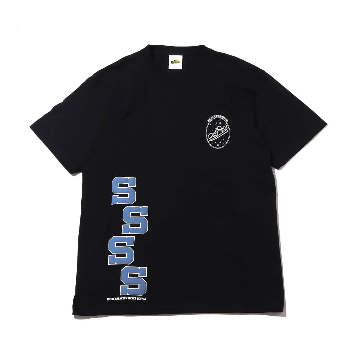THE NETWORK BUSINESS CLEAR WING LOGO S/S TEE BLACKのメイン画像