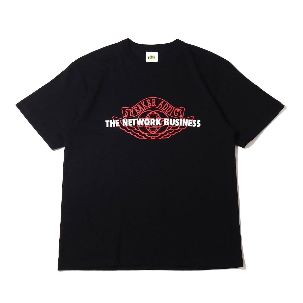 THE NETWORK BUSINESS WING FOOT BRED S/S TEE BLACK 22SU-I_photo_large