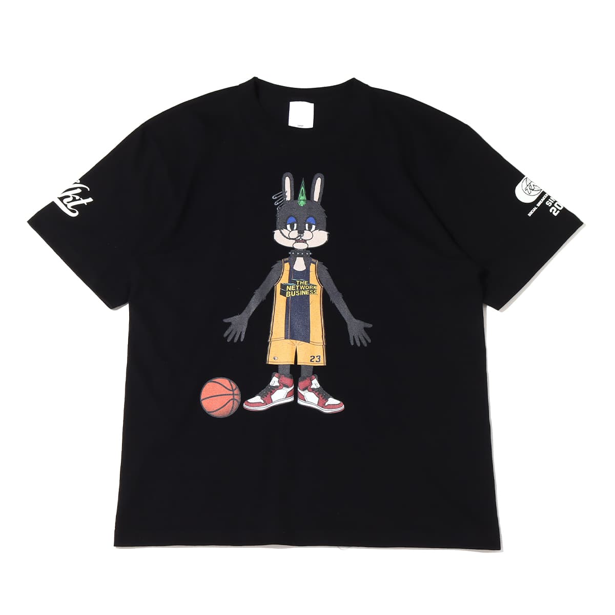 THE NETWORK BUSINESS x HAKUTO RABBIT TEE BLACK 22SU-I