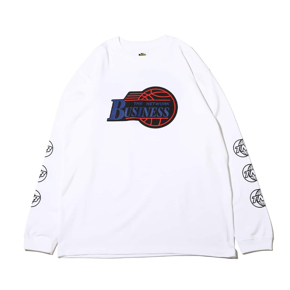 THE NETWORK BUSINESS ZF 95 L/S TEE WHITE 22FA-I