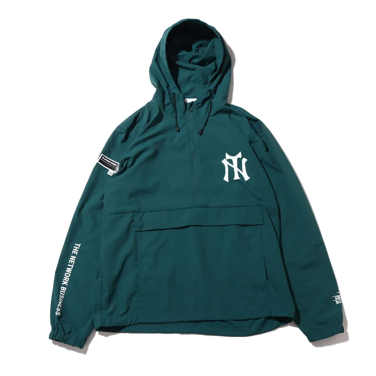 THE NETWORK BUSINESS TN ANORAK HOODIE GREEN 22HO-I_photo_large
