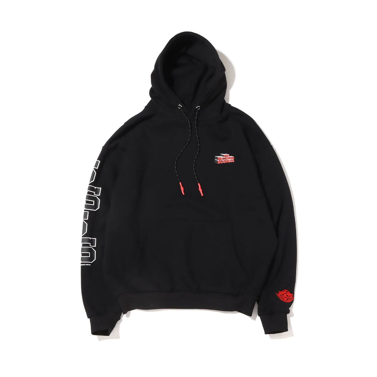 THE NETWORK BUSINESS PULL OVER HOODIE BRED BLACK 21HO-I_photo_large