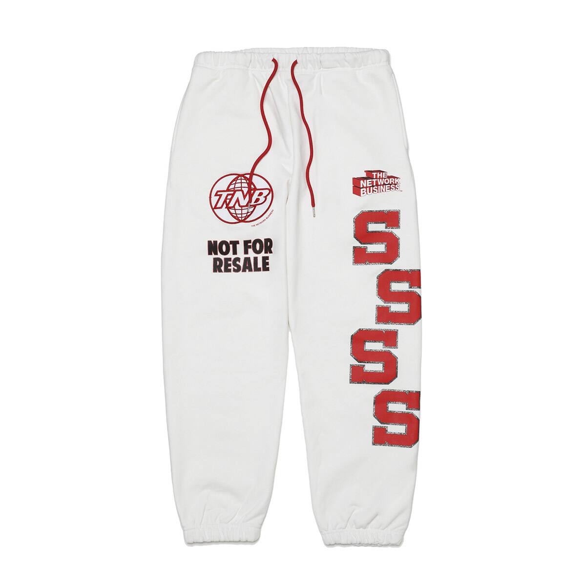 THE NETWORK BUSINESS Sweat Pants Carmine WHITE 21SP-S_photo_large