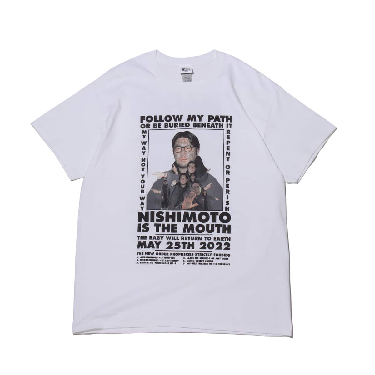 THE NEW ORDER NISHIMOTO IS THE MOUTH T-SHIRT WHITE 21SP-I