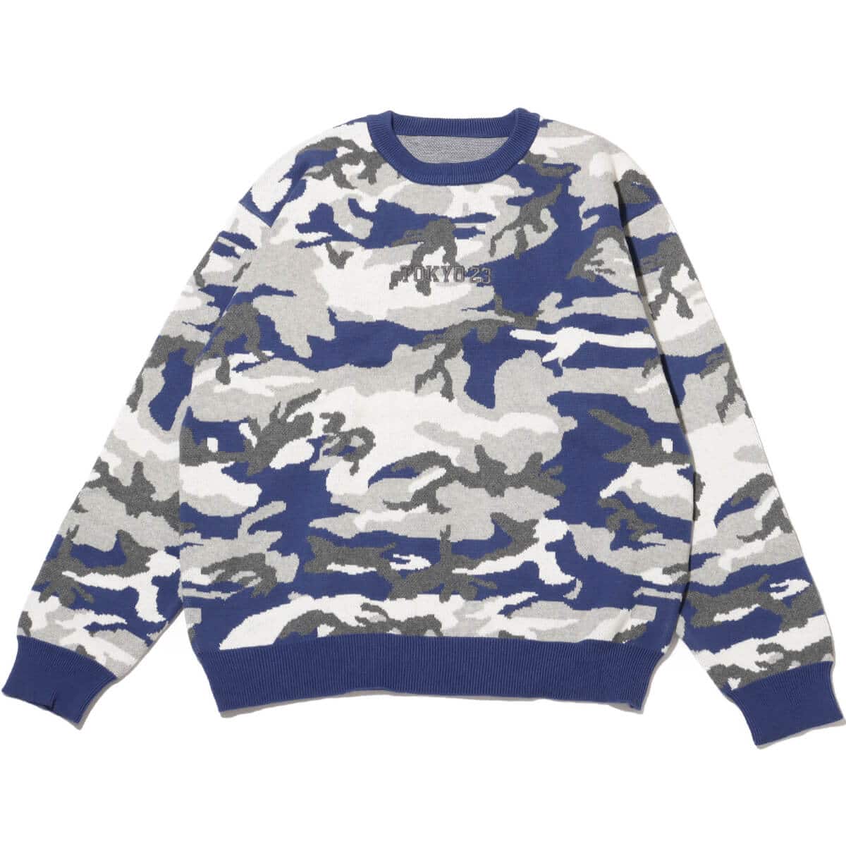TOKYO 23 Embroidery Logo Knit Sweater CAMOTYPE のメイン画像