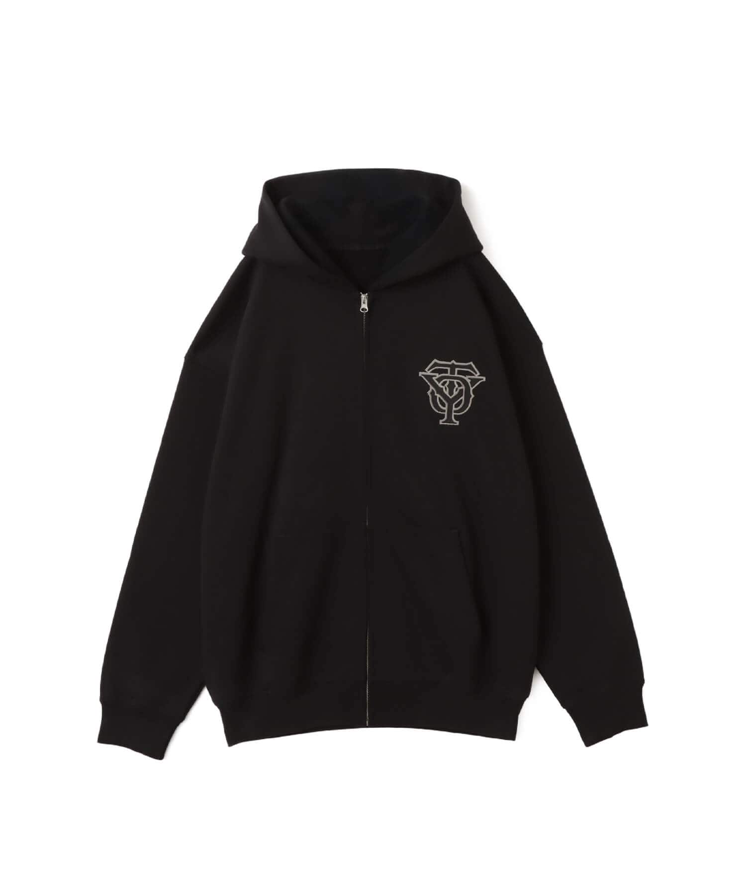 TOKYO 23 Patch Logo Zip Up Hoodie BLACKのメイン画像