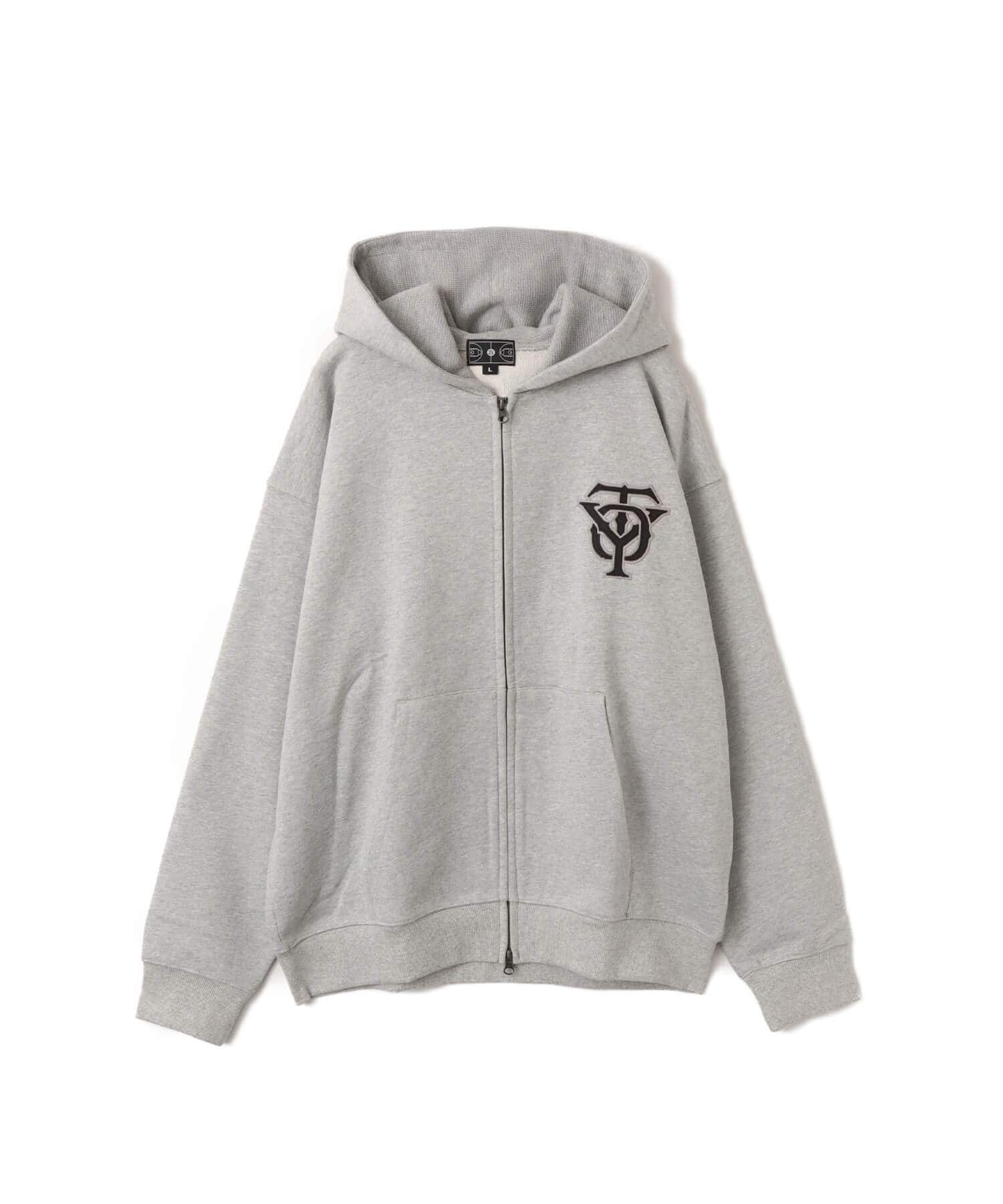 TOKYO 23 Patch Logo Zip Up Hoodie GRAYのメイン画像