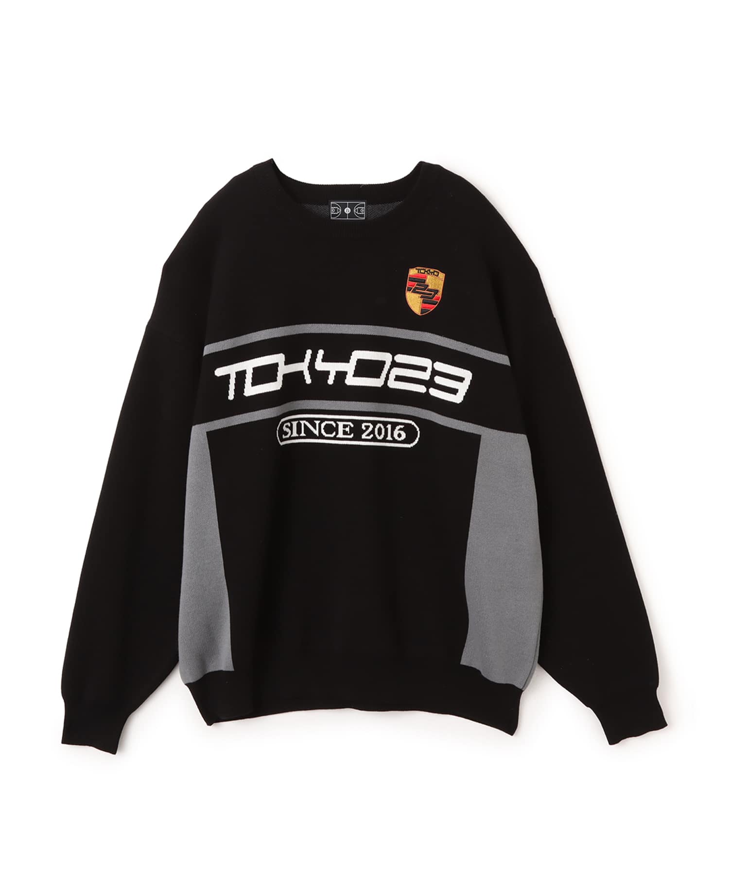 TOKYO 23 Racing Emblem Sweater BLACKのメイン画像