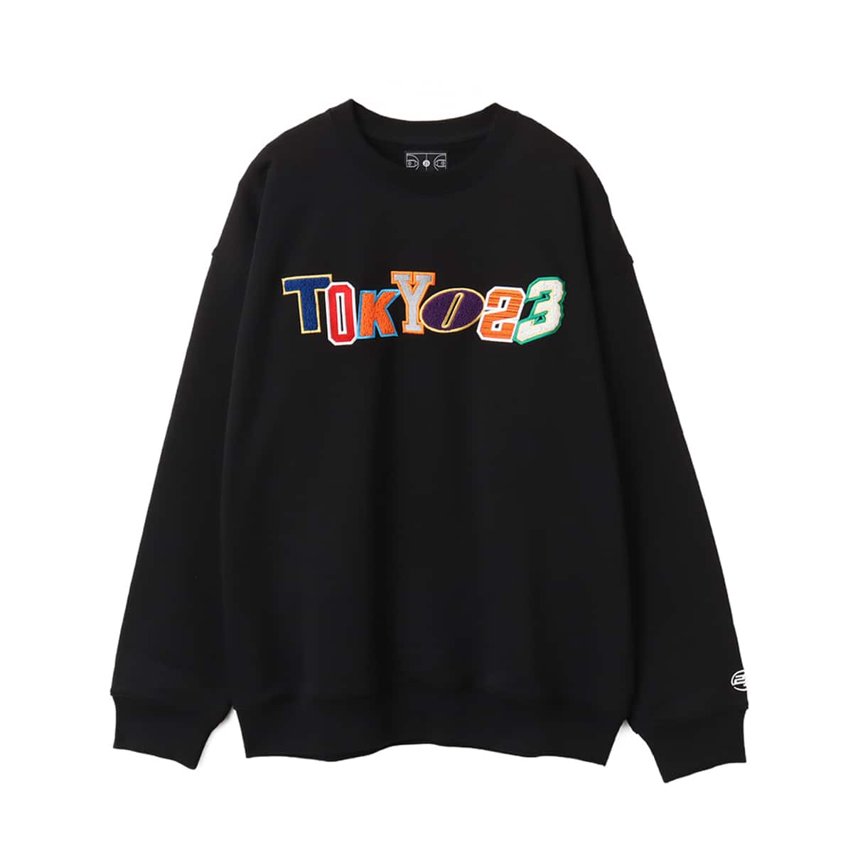 TOKYO 23 EMBROIDERY SWEATSHIRT BLACKのメイン画像