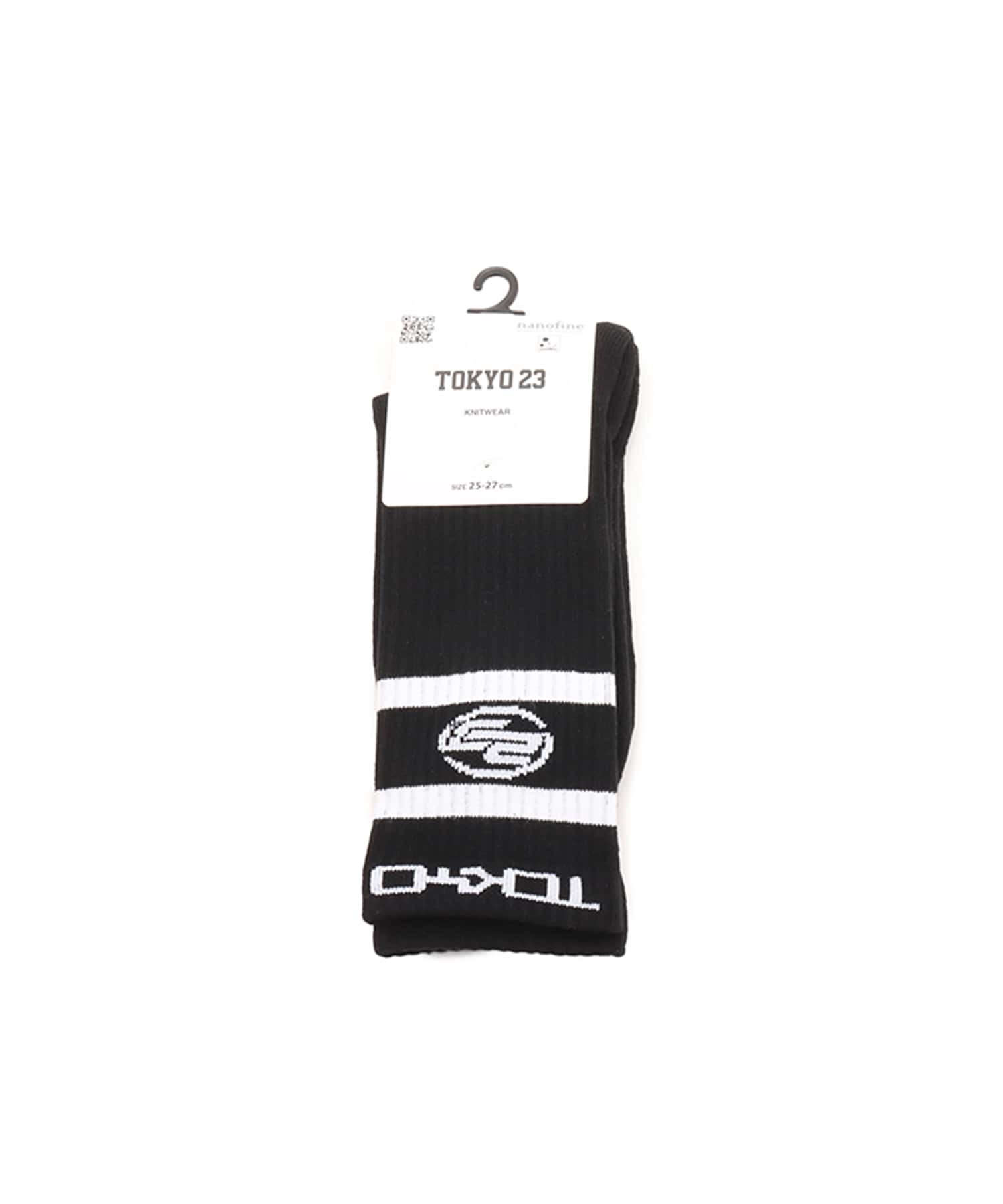 TOKYO 23 COLOR LINE SOCKS BLACKのメイン画像