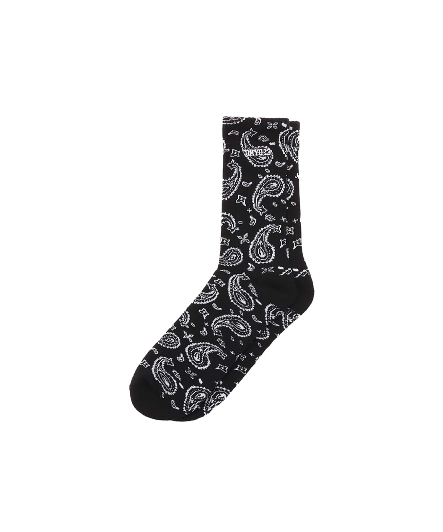 TOKYO 23 Paisley Socks BLACKのメイン画像