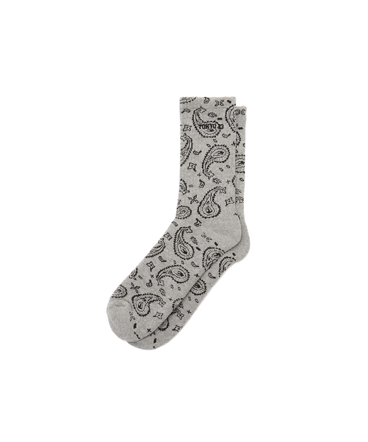 TOKYO 23 Paisley Socks GRAYのメイン画像