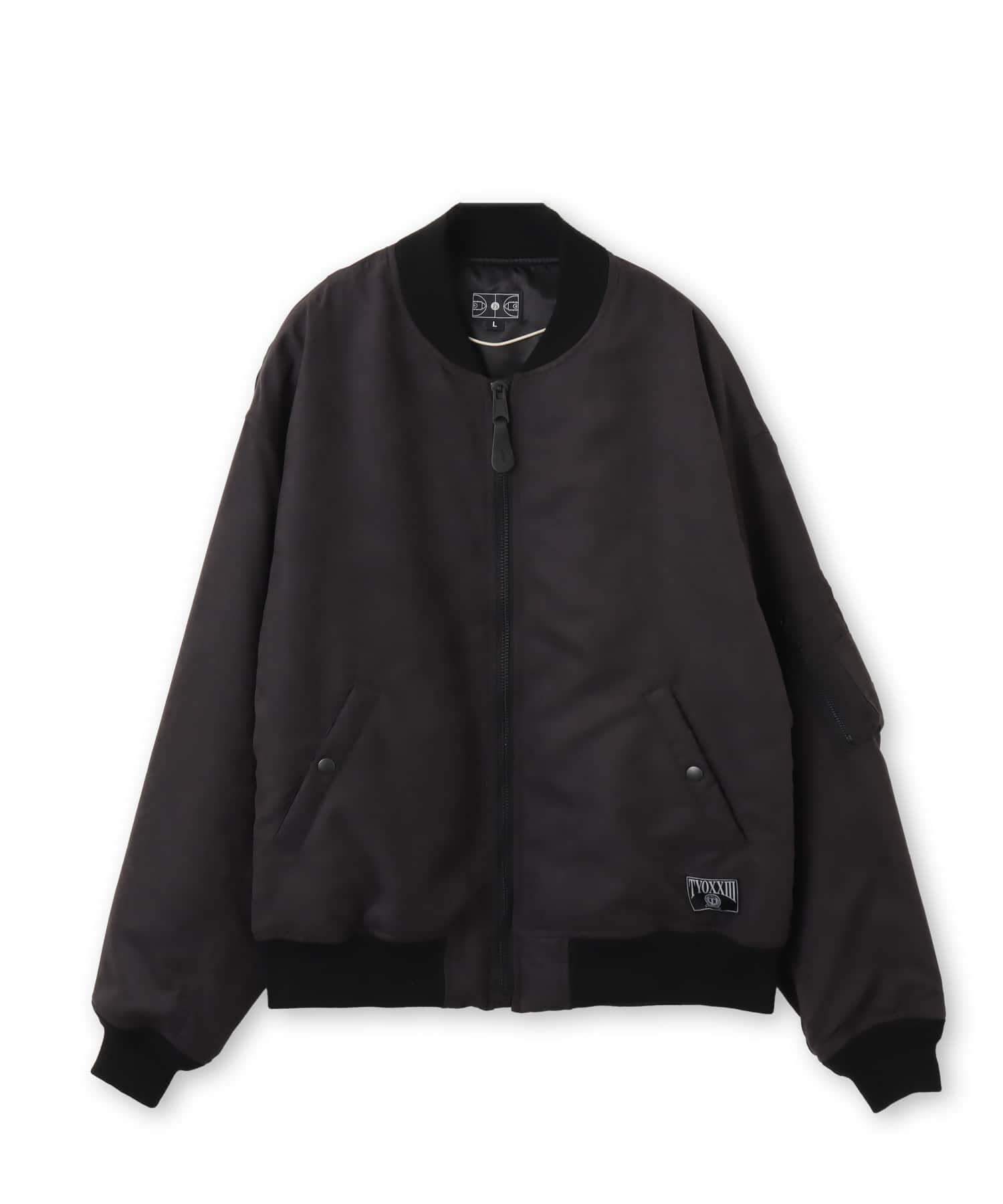 TOKYO 23 Faux Suede Bomber Jacket BLACKのメイン画像