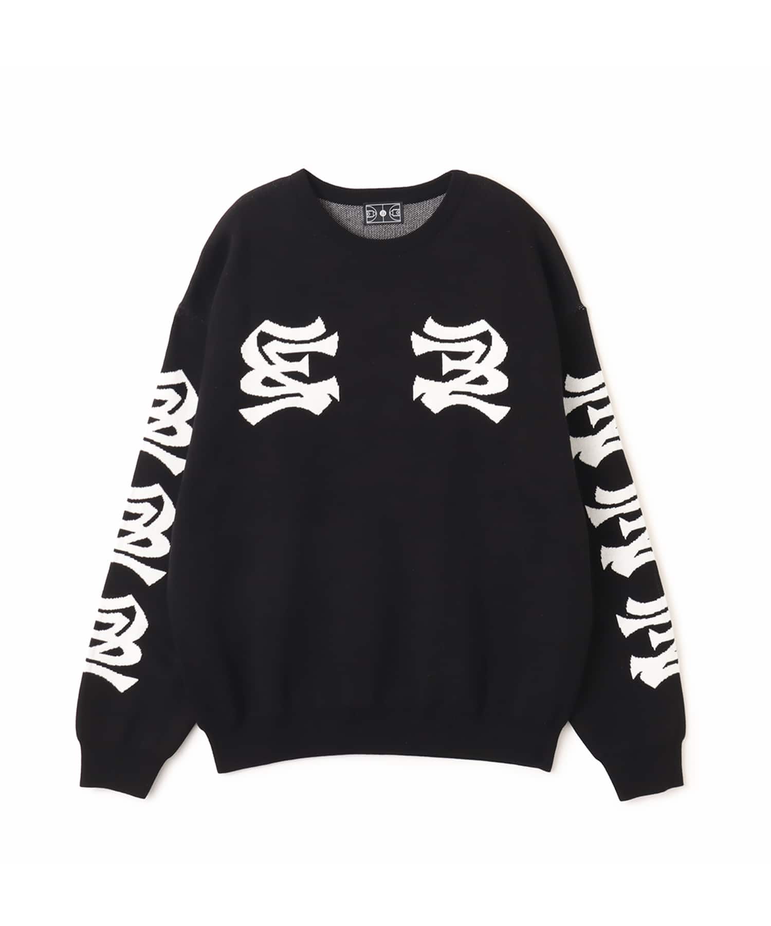 TOKYO 23 Jaquard Logo Sweater BLACKのメイン画像