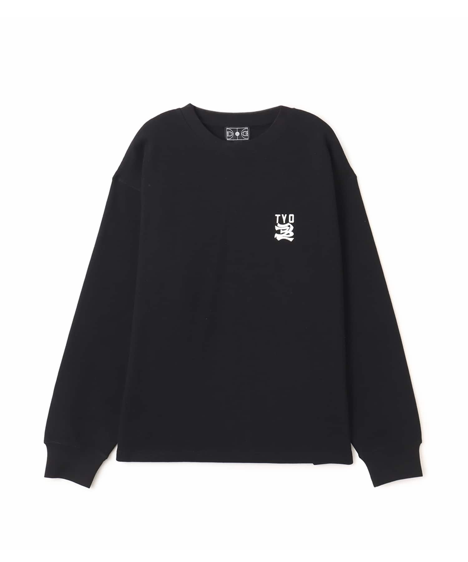 TOKYO23 Embroidery Logo Thermal LS T-shirt BLACKのメイン画像